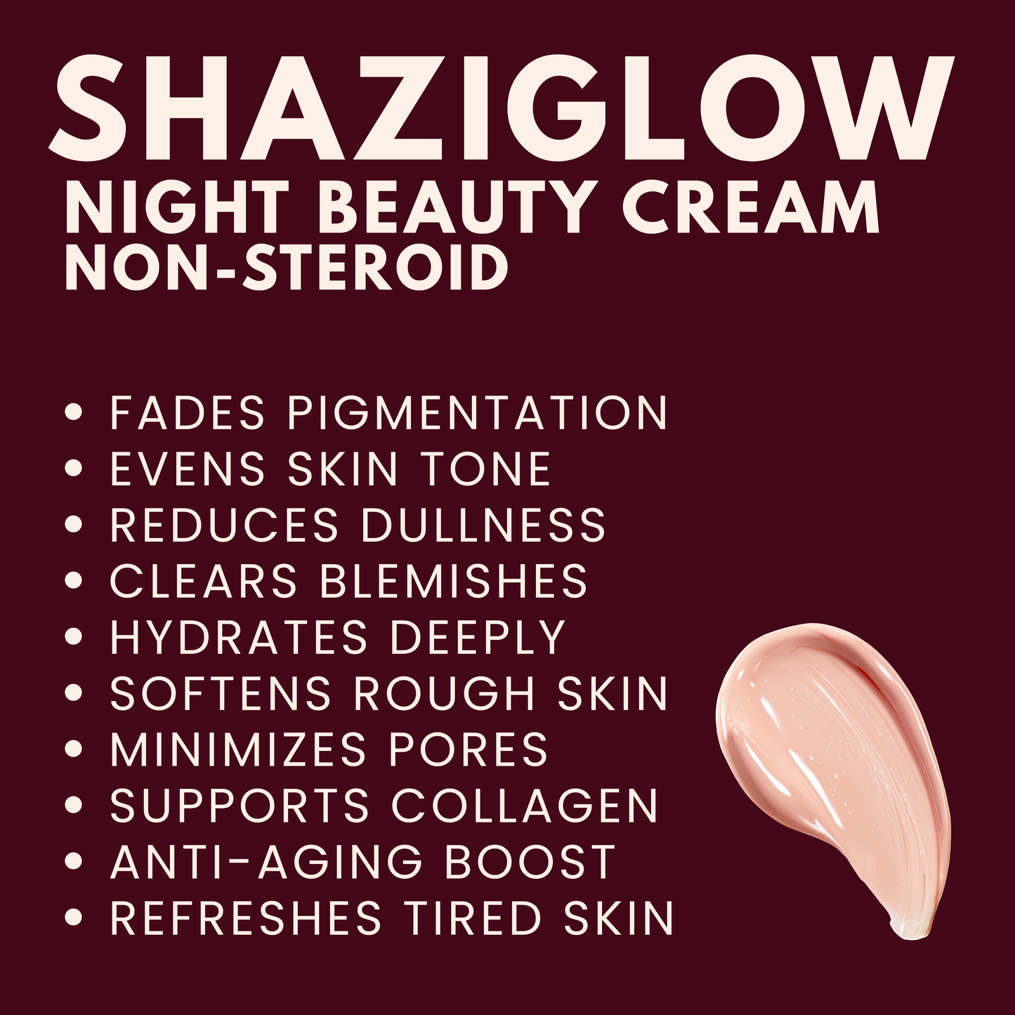 Shazi Glow Night Beauty cream (Non-Steroid)